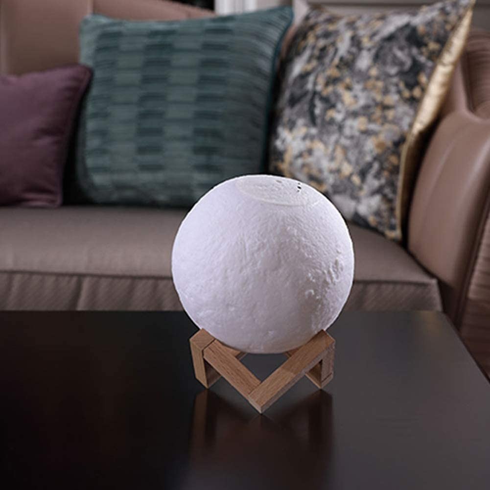 Lampe lune 3D conduit 13cm aromathérapie intensité lumière humidificateur