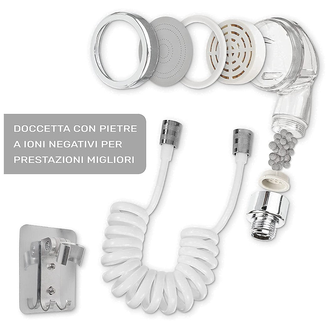 Douche pour robinet d’évier portatif 14877 tube télescopique 1mt et support