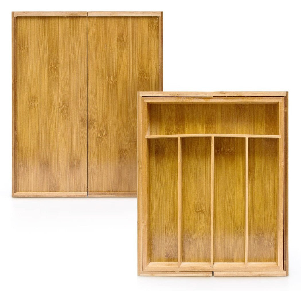 Portecouverts en bambou extensible 550873 38x41x5 cm 7 Compartiments