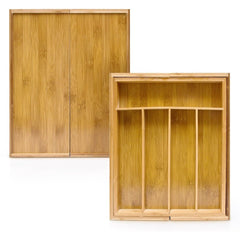 Portecouverts en bambou extensible 550873 38x41x5 cm 7 Compartiments