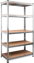 Étagère métallique modulaire 5 niveaux MDF 180x90x40cm, charge 875Kg.