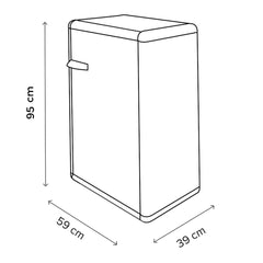 Armoire à bouteilles de gaz PVC Armoire modulaire avec 2 étagères l'extérieur