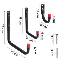Kit 6 pcs Crochets Universels Polyvalents en Métal Mural en Espace en 3 Mesures