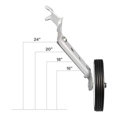 Paire de stabilisateurs et roues d’entraînement vélo changement de 16'' à 24''