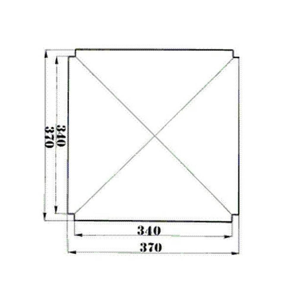 Kit 4 pièces Remplacement du siège en paille avec coins Sigfrido 37x37cm