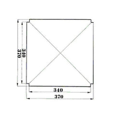 Kit 4 pièces Remplacement du siège en paille avec coins Sigfrido 37x37cm