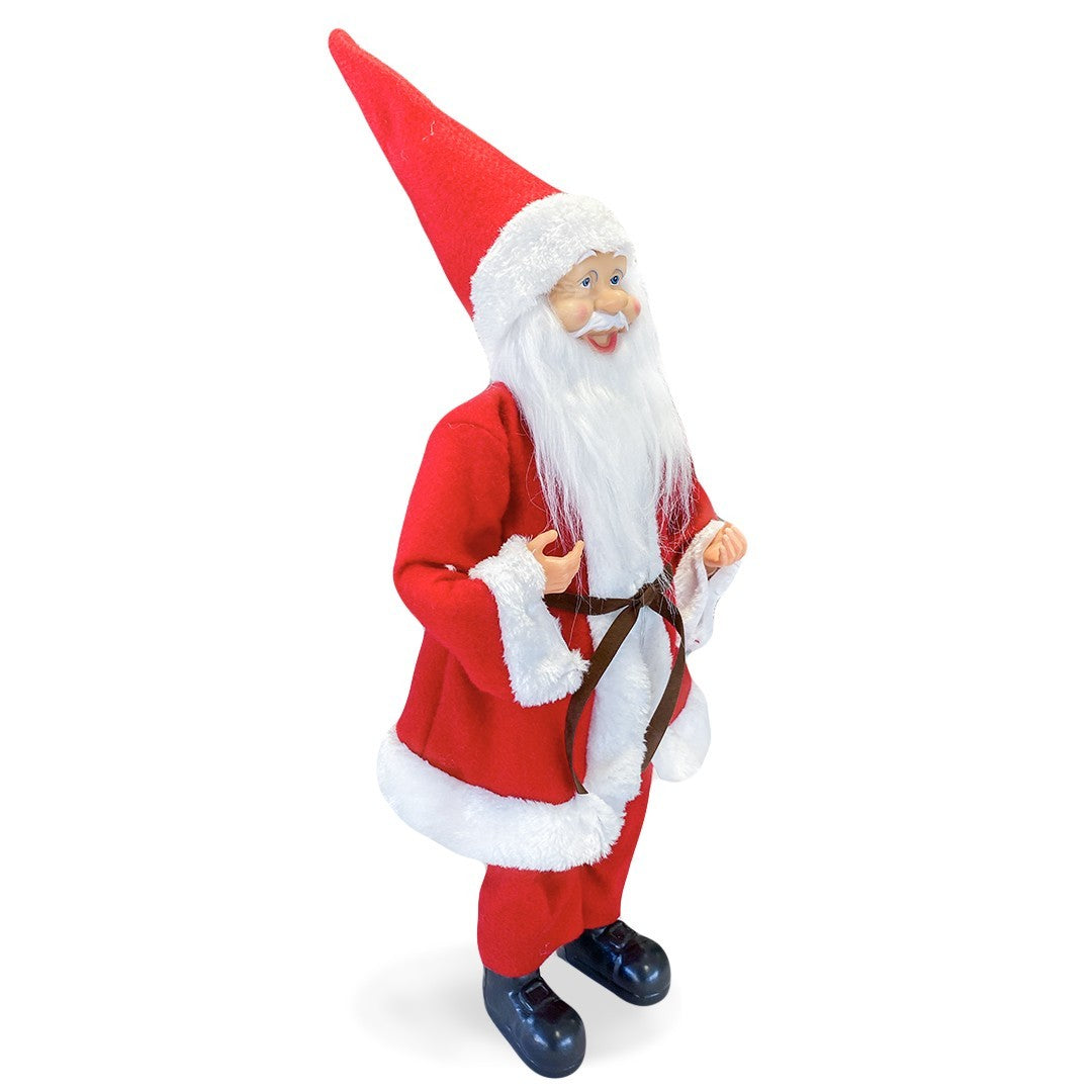 Santa Robe Rouge art. 144200 Décoration de Noel 50H cm avec Mini-lumière