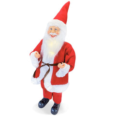 Santa Robe Rouge art. 144200 Décoration de Noel 50H cm avec Mini-lumière