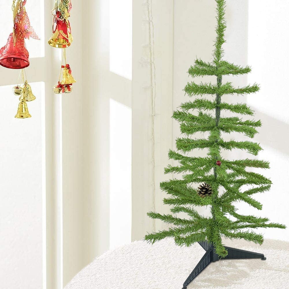 Sapin de Noël 70H Cm Branches pliantes pommes de pin Artificiel en PVC