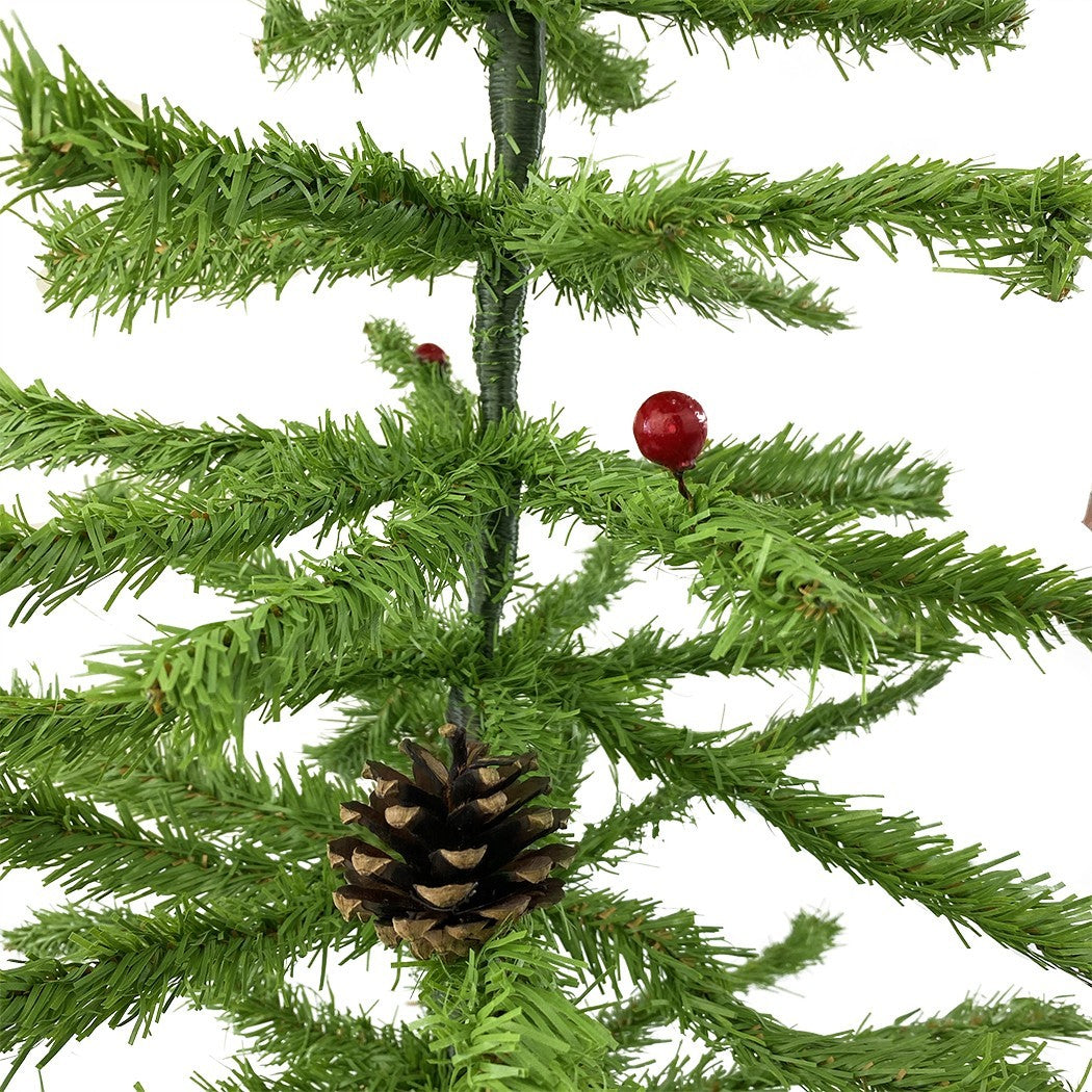 Sapin de Noël 70H Cm Branches pliantes pommes de pin Artificiel en PVC