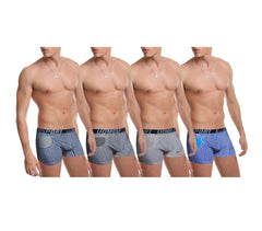 Lot de 4 - 8 - 12 boxers / caleçons en coton SEATTLE hommes -formes géométriques