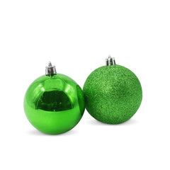 Lot de 48 boules de Noël de 7 cm Décorations de sapin de Noël vertes