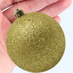 Lot de 48 boules 7 cm de Noël dorées Décorations pour sapin de Noël