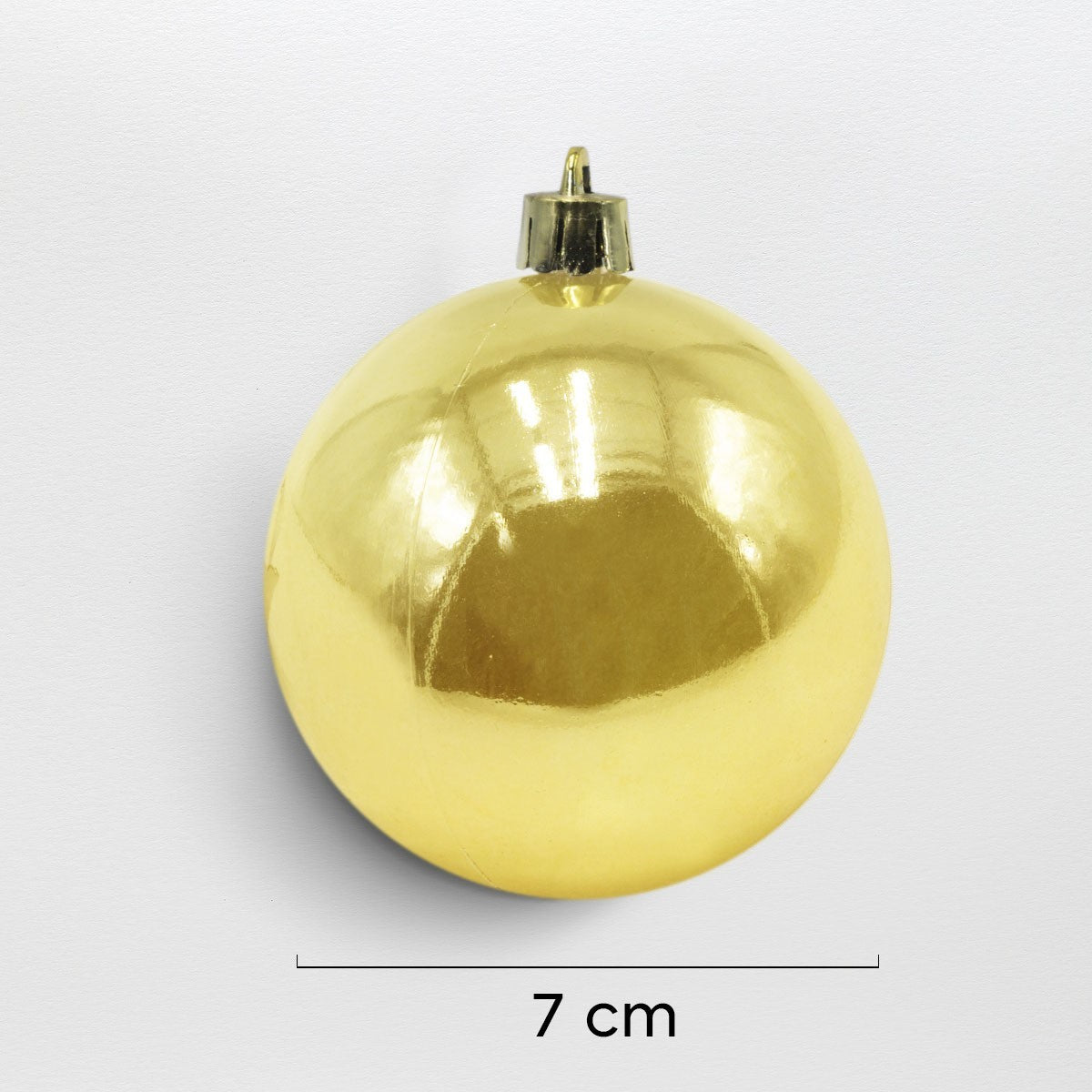 Lot de 48 boules 7 cm de Noël dorées Décorations pour sapin de Noël