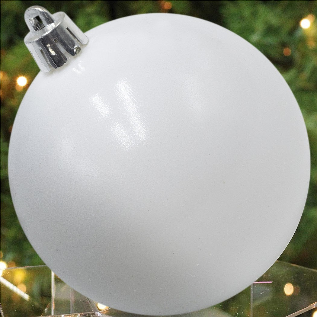 Lot 24 Boules 7 cm Noel boules Blanches Décorations pour arbres