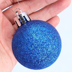 Lot 24 Boules 7 cm Boules de Noel Bleu Décorations pour arbres