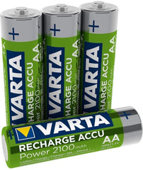 Lot 4 pcs Batterie Varta Pile Rechargeable AA Stylet 2100 mAh