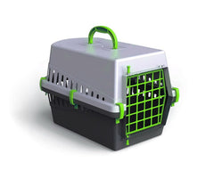 Caisse de transport avec grille en plastique pour chiens et chats 50cm