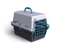Caisse de transport avec grille en plastique pour chiens et chats 50cm