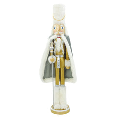 Soldat Casse-Noisette de Noel en bois décoration avec sceptre 50H cm