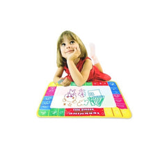 Tapis magique pour colorier 48 x 36 cm 2 modèles plume d'eau 122061