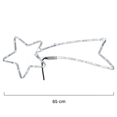 Comète lumineuse de Noël 297236 Led blanc froid clignotant 65L cm