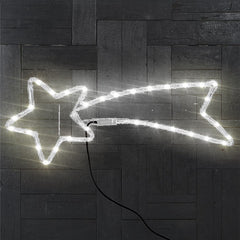 Comète lumineuse de Noël 297236 Led blanc froid clignotant 65L cm
