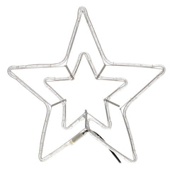 Étoile de Noël doublement lumineuse pour l'extérieur LED blanc chaud