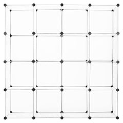 Étagère modulaire pour bibliothèque avec cubes 53 pièces modulaires