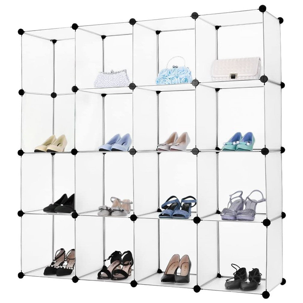 Étagère modulaire pour bibliothèque avec cubes 53 pièces modulaires