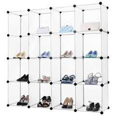 Étagère modulaire pour bibliothèque avec cubes 53 pièces modulaires