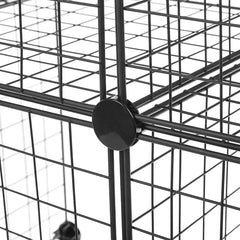 Étagère modulaire en treillis métallique 24 pièces d'étagères cubiques