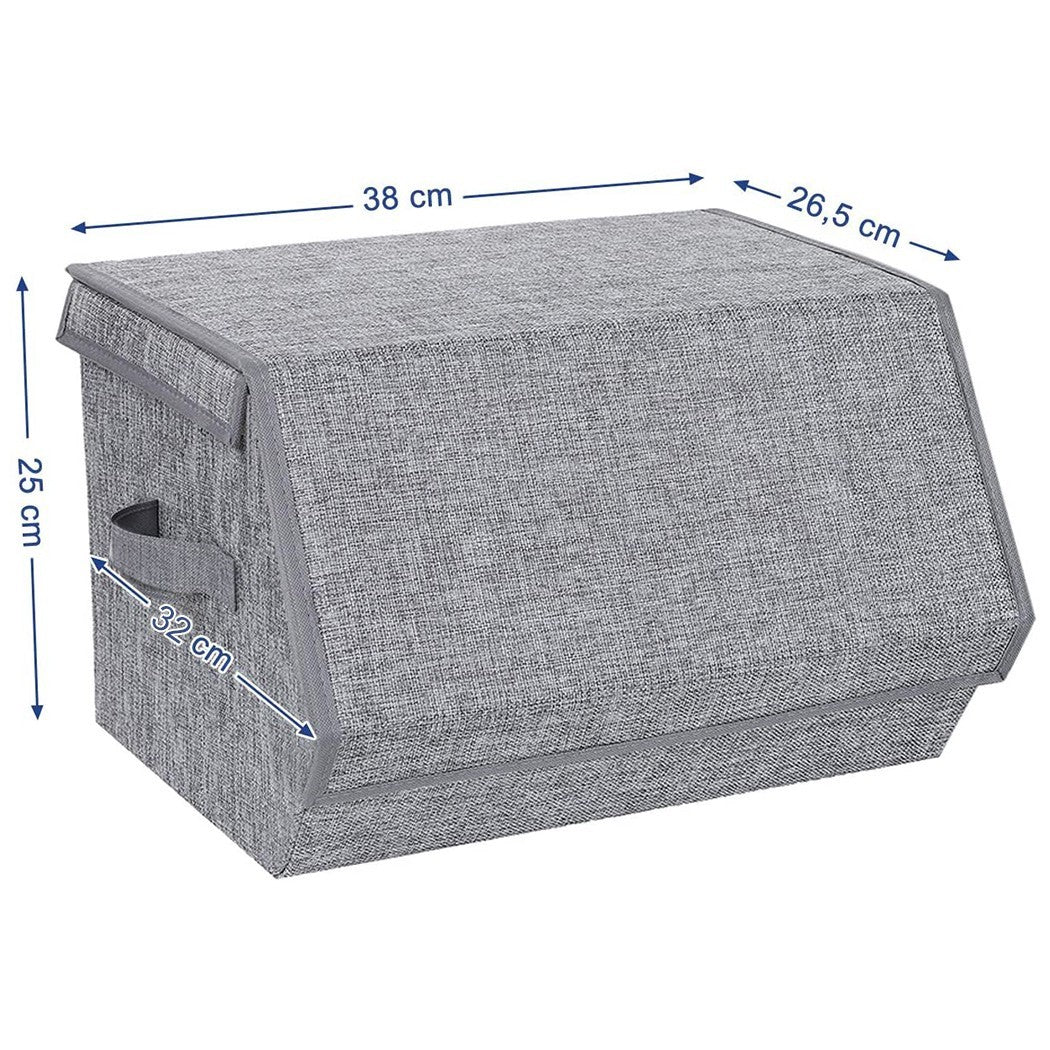 Conteneur de stockage pliable poignées latérales fermeture magnétique