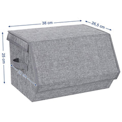 Conteneur de stockage pliable poignées latérales fermeture magnétique
