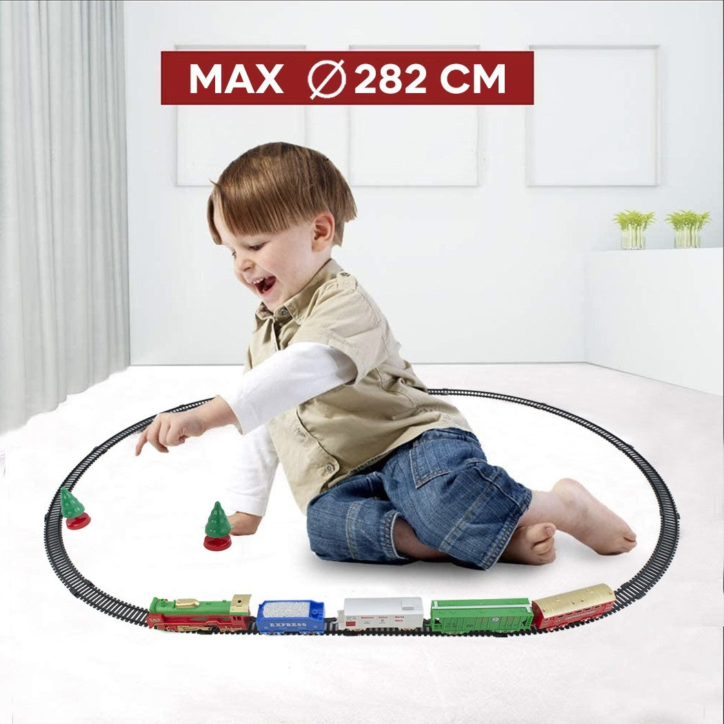Train de Noël 21 pièces Décoration arbre Mouvement alimenté par piles