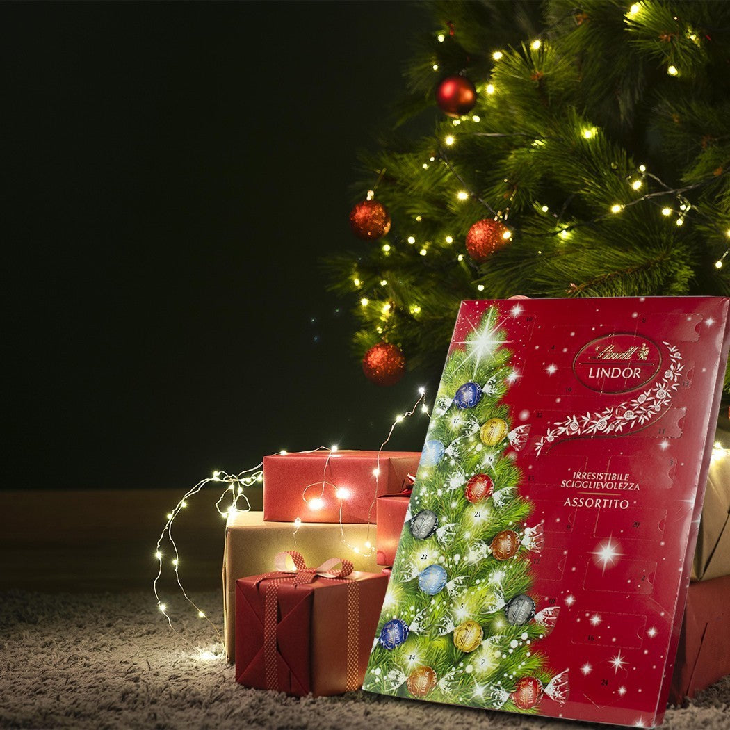 037899 Lindt Lindor Calendrier de Noël 24 chocolats assortis 299 gr