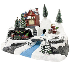 243009 Carrousel de Noël - Train avec lumières, sons et mouvements 24x16x17 cm