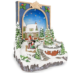 361021 Livre Arbre de Noël Lumières Sons Mouvement 19x15x21 cm