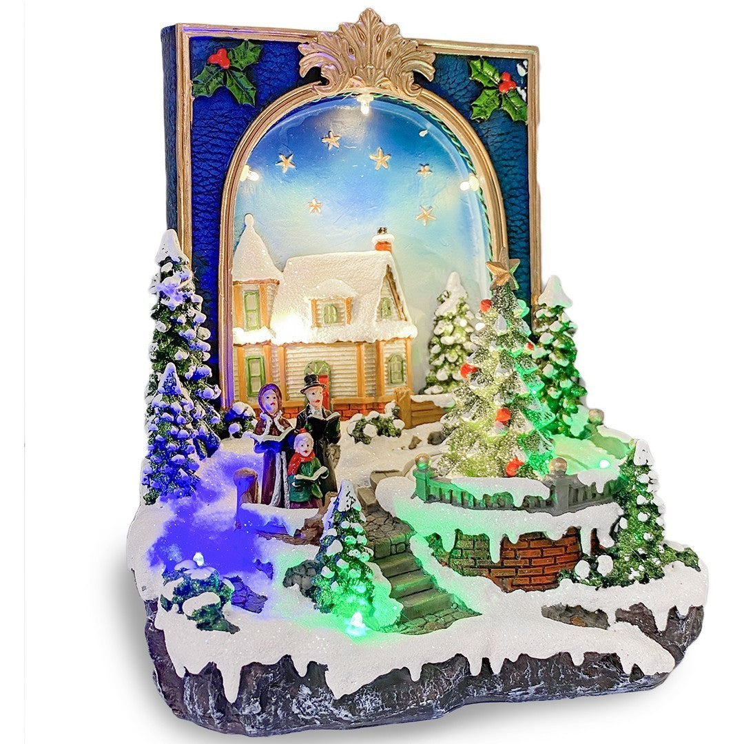 361021 Livre Arbre de Noël Lumières Sons Mouvement 19x15x21 cm