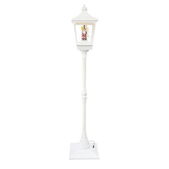 364002 Lampadaire de Noël blanc H180 Cm Décoration avec musique et mini lumières