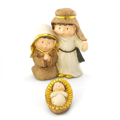 248122 Scène de Nativité 7 pcs Figurines avec 9 personnages Décorations de Noël