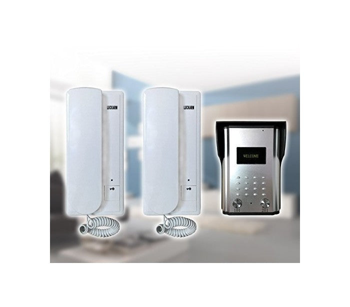 Interphone Duplex - câblage 4 fils avec 2 disques internes et 1 externe
