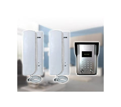 Interphone Duplex - câblage 4 fils avec 2 disques internes et 1 externe