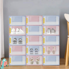 Boîtes à chaussures peu encombrantes avec organiseurs de portes 23x33xH14 cm