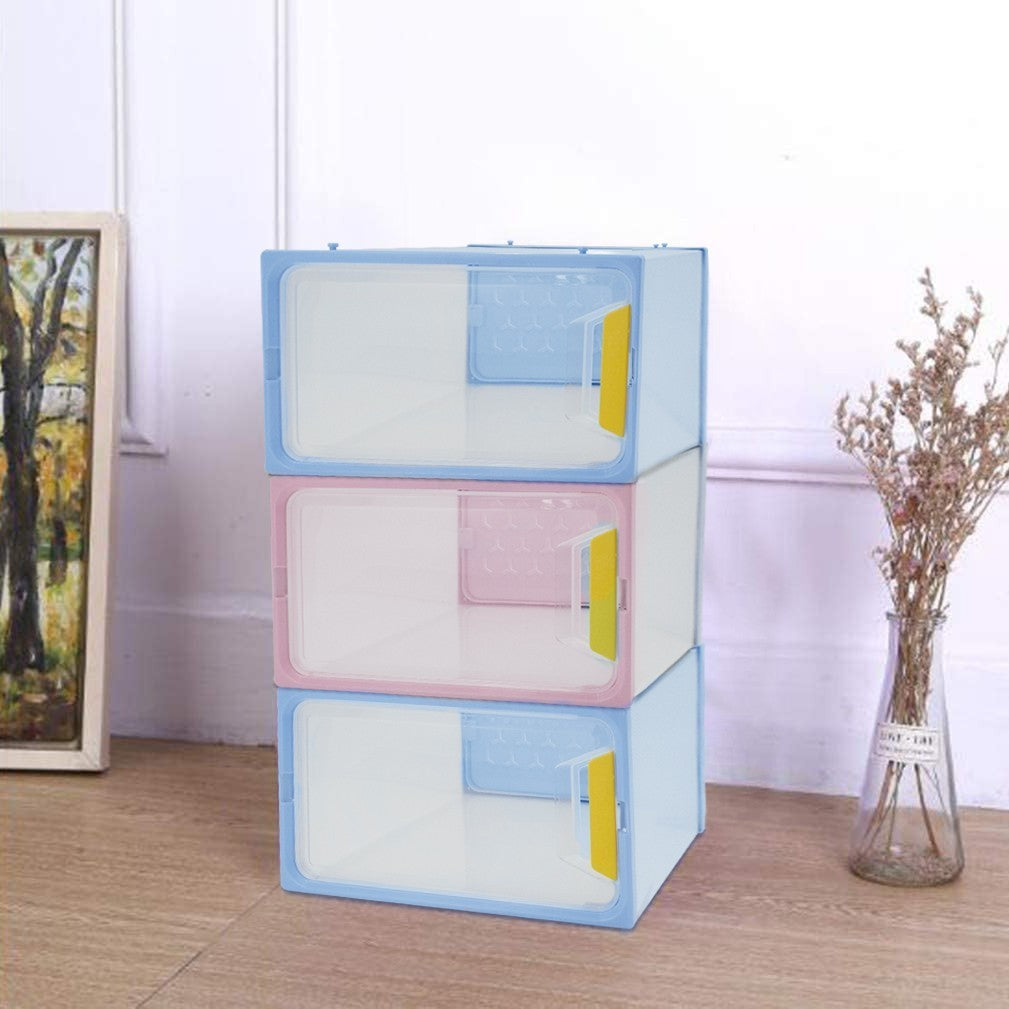 Boîtes à chaussures peu encombrantes avec organiseurs de portes 23x33xH14 cm