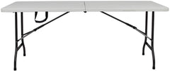 Table de jardin pliable SILVERA XL transportable dans une mallette 244X76X74 cm