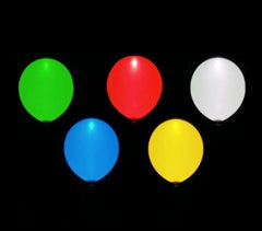 Pack 5 PCS ballons à led couleurs assorties pour des événements