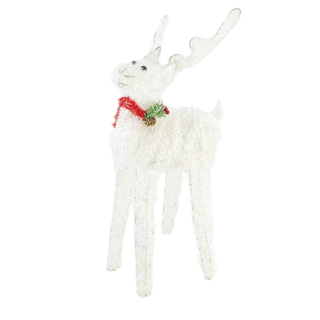 293030 Renne de Noël lumineux 70cm lumière LED avec piles décorations de Noël