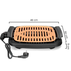 Barbecue électrique antiadhésif sans fumée 1200W Collecteur graisse SMOKE FREE