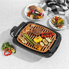 Barbecue électrique antiadhésif sans fumée 1200W Collecteur graisse SMOKE FREE